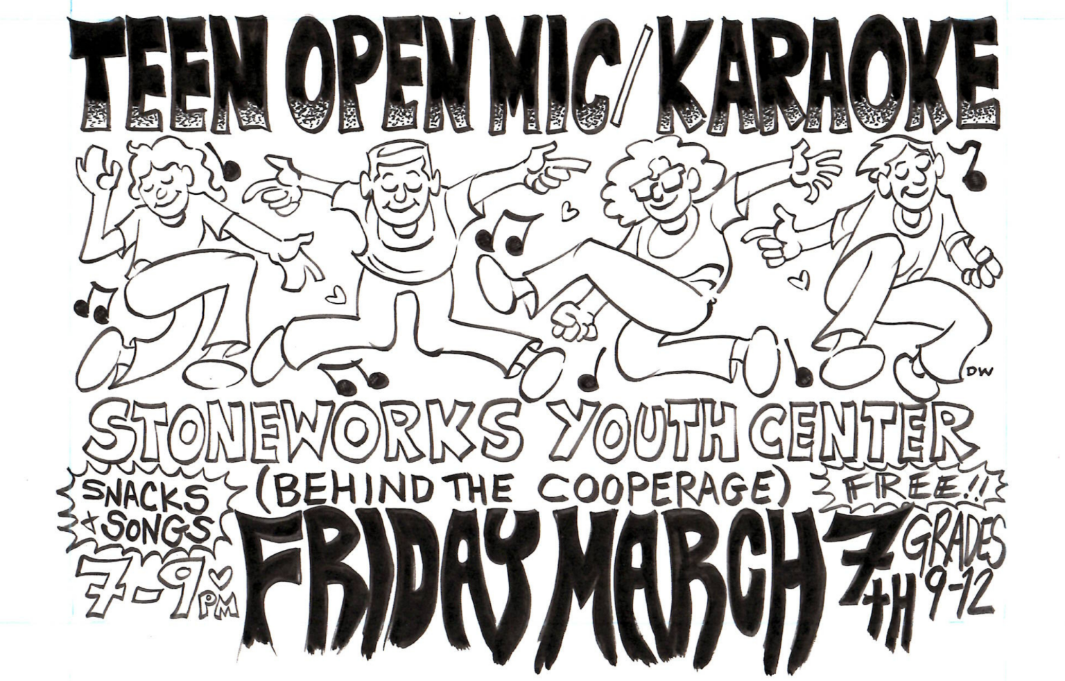 Teen Open Mic Karaoke The Cooperage Project