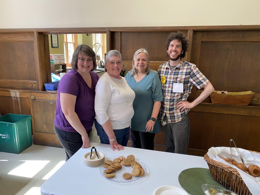 April 2024 Senior Gathering_Ginny, Donna, Kathi, Derek